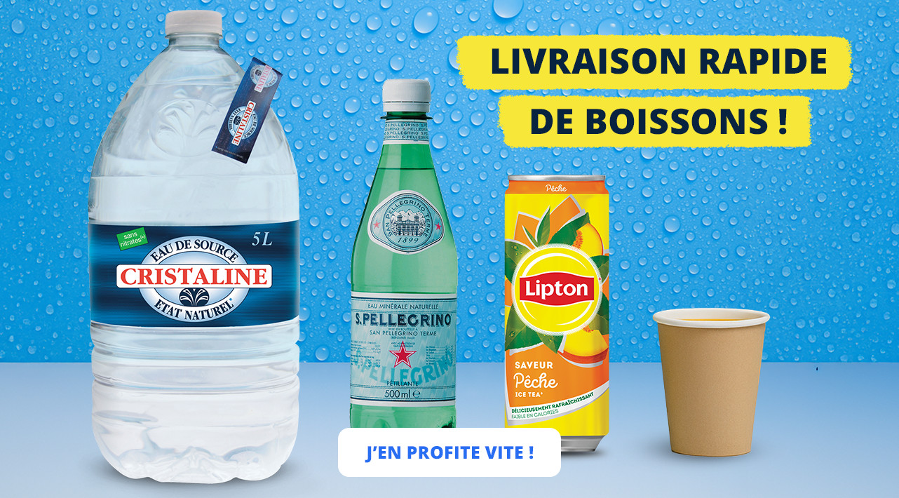 Livraison rapide de boissons !