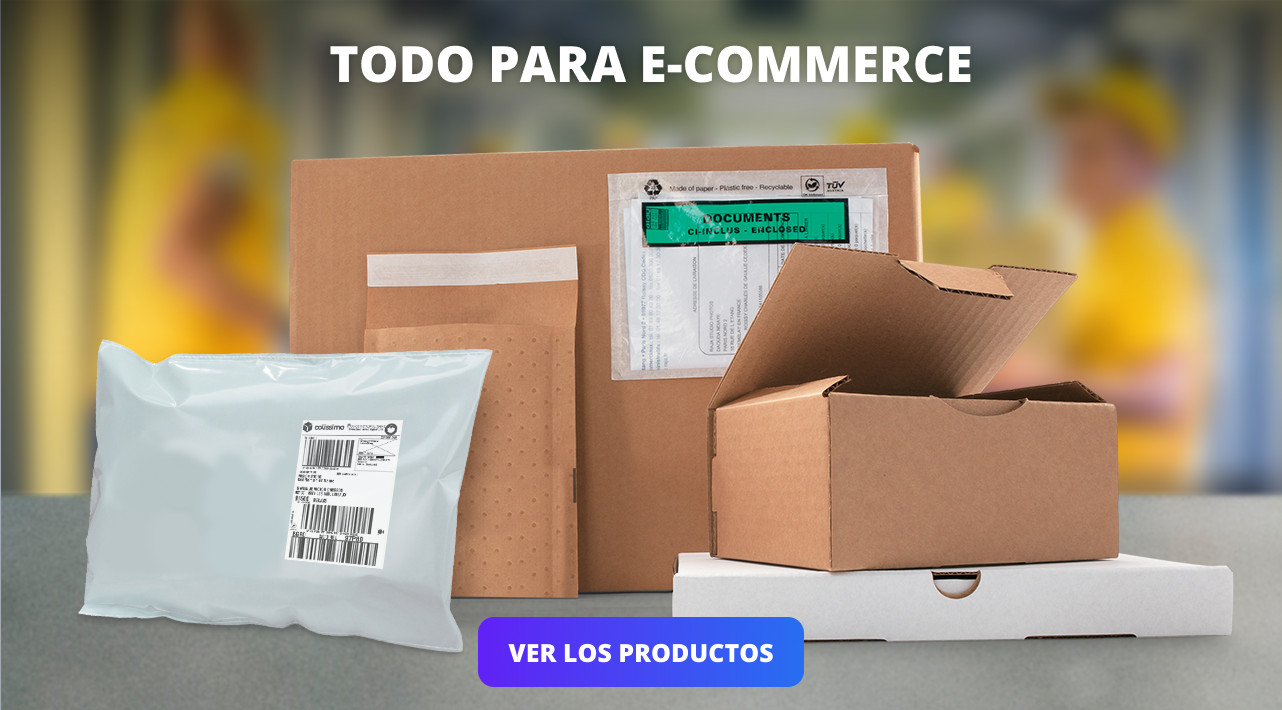 Embalaje y equipamiento para tiendas online