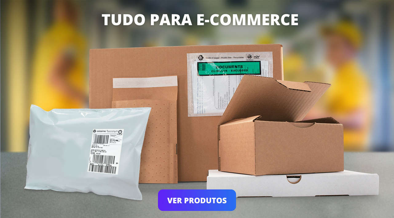 Embalagem e equipamento para e-commerce
