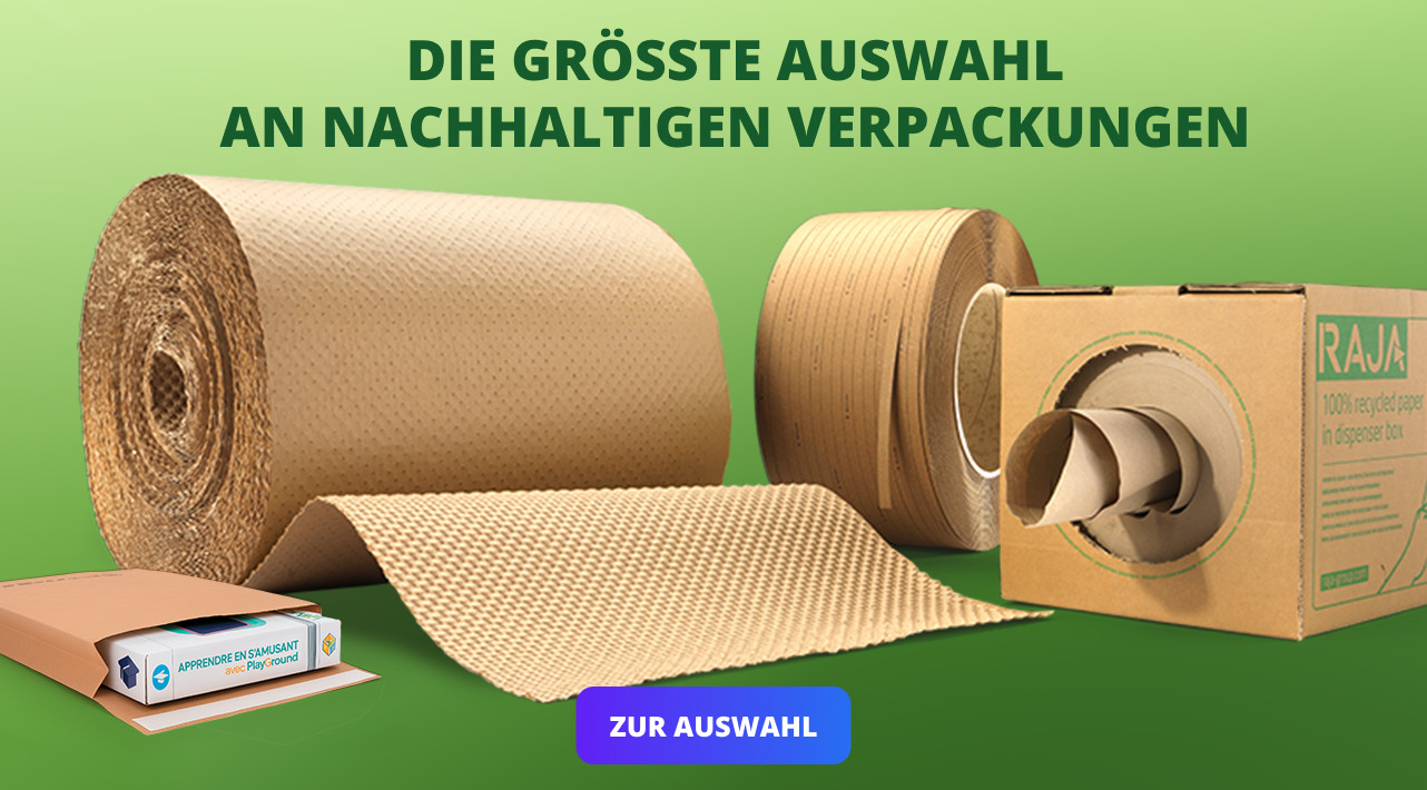 DIE GRÖSSTE AUSWAHL AN NACHHALTIGEN VERPACKUNGEN 
