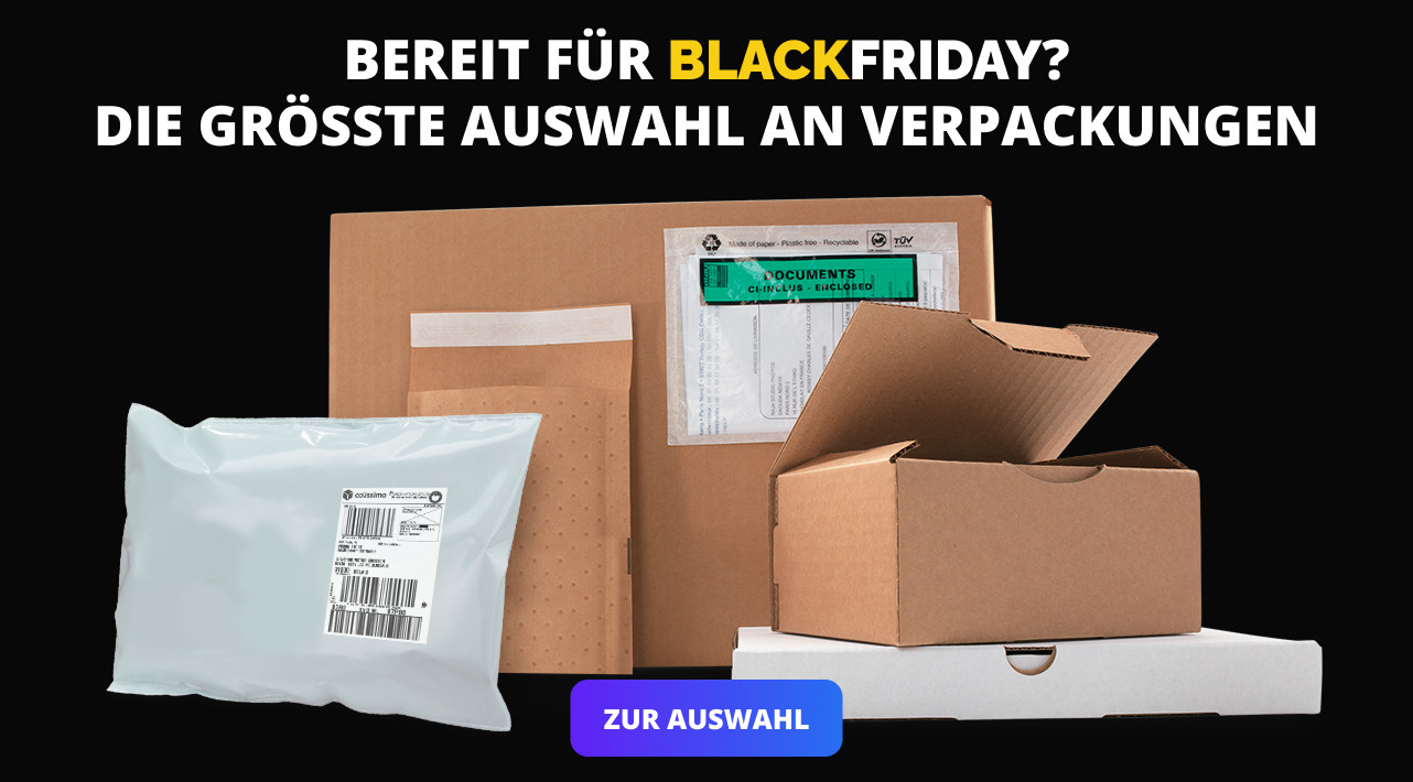 BEREIT FÜR BLACK FRIDAY? DIE GRÖSSTE AUSWAHL AN VERPACKUNGEN 
