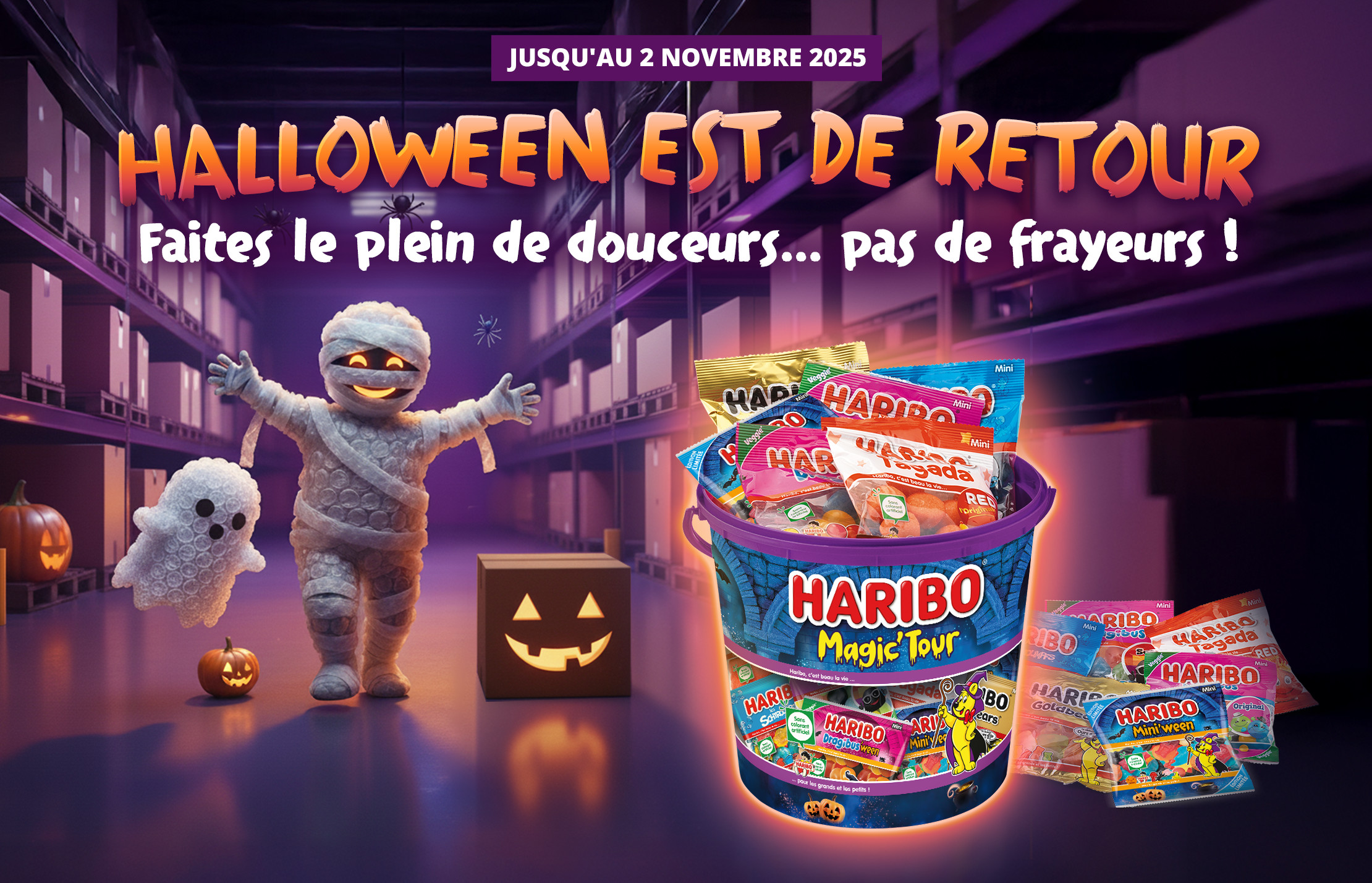 seau de 690gr de bonbons Haribo