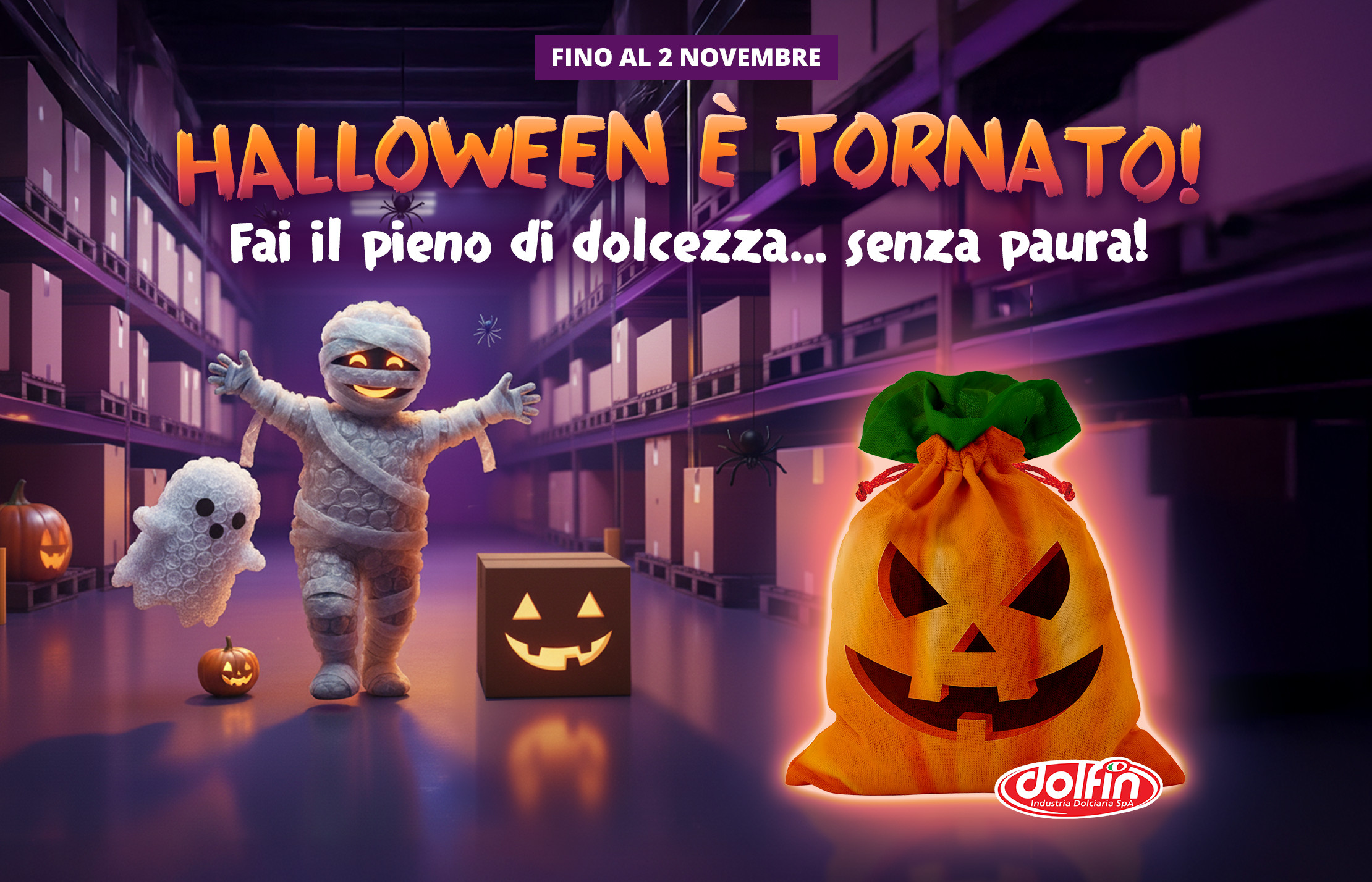 Ricevi un dolce omaggio con il tuo ordine: sacchetto da 160g di caramelle per rendere più goloso il tuo Halloween!*