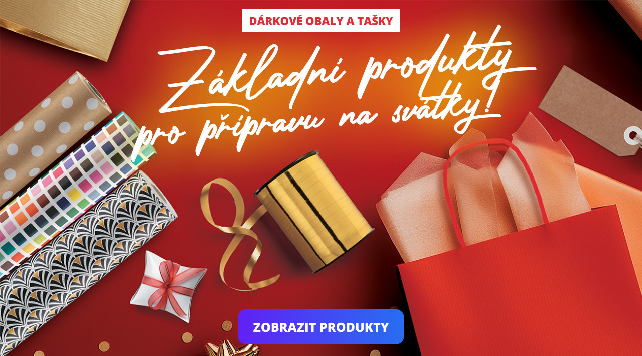 Dárkové obaly a tašky - Základní produkty pro přípravu na svátky!