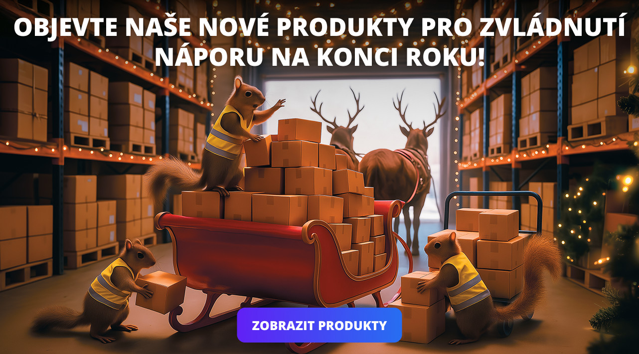 Objevte naše nové produkty do skladuý nápor! pro nápor na konci roku!