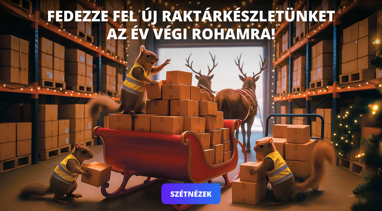 Fedezze fel új raktárkészletünket az év végi rohamra!