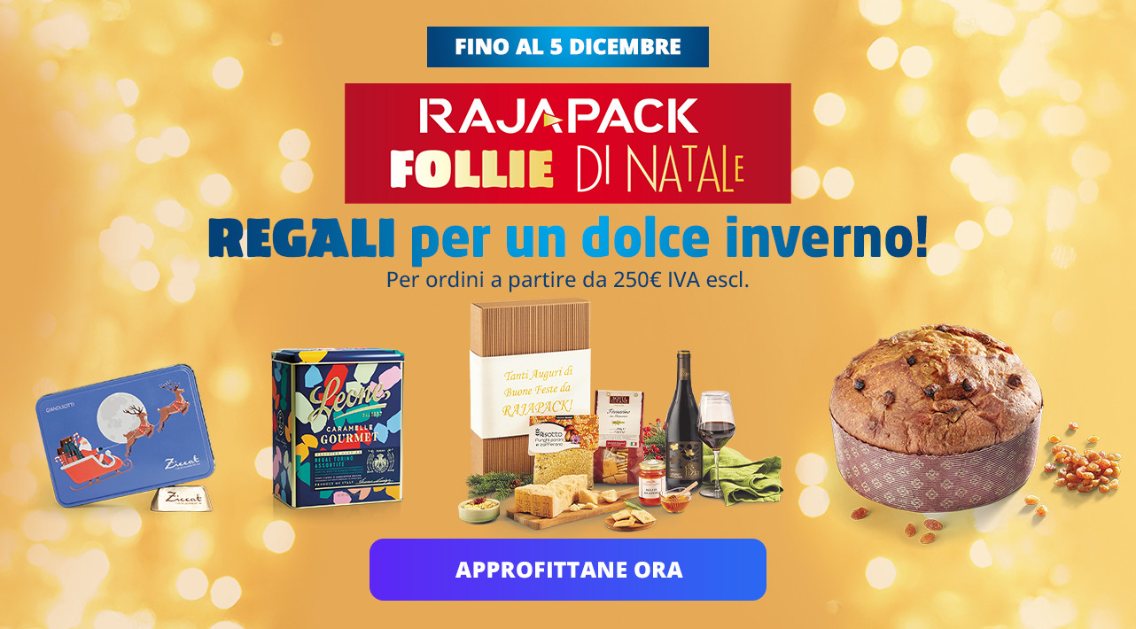 RAJAFOLLIE di Natale: REGALI per un dolce inverno! - Per ordini a partire d 250€ IVA escl.
