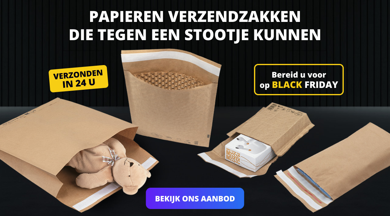 Papieren verzendzakken die tegen een stootje kunnen