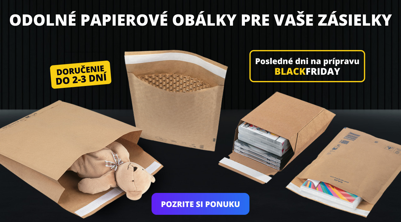Odolné papierové obálky pre vaše zásielky