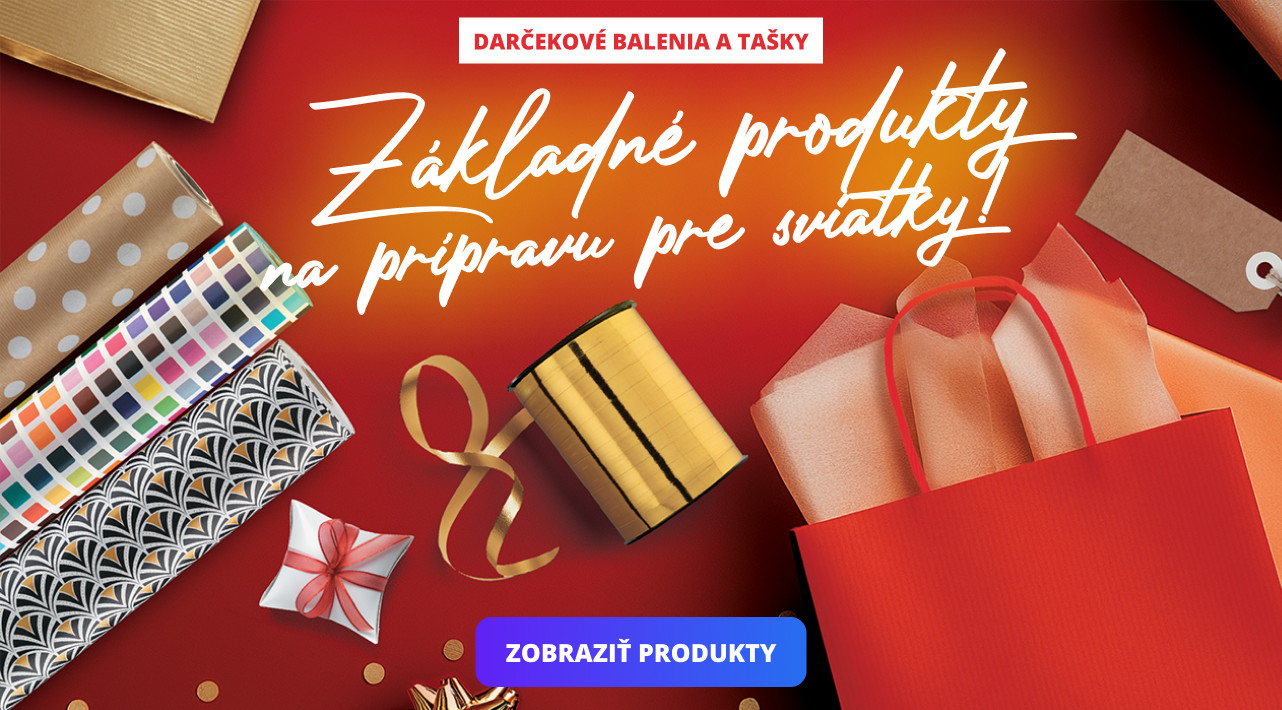Darčekové balenia a tašky - Základné produkty na prípravu pre sviatky!