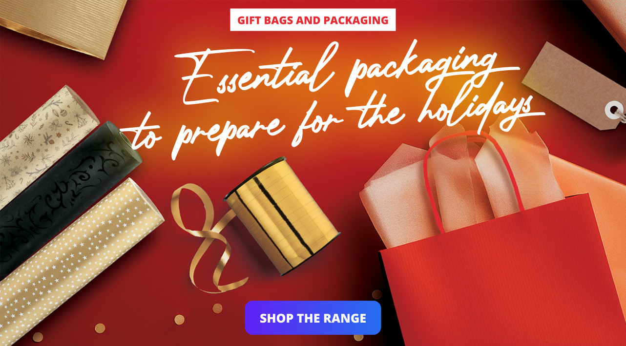 Essential gift bags and packaging to prepare for the holidays