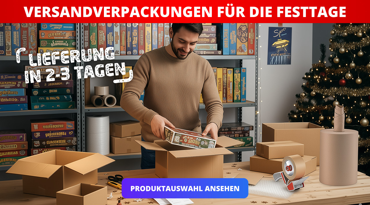 VERSANDVERPACKUNGEN FÜR DIE FESTTAGE