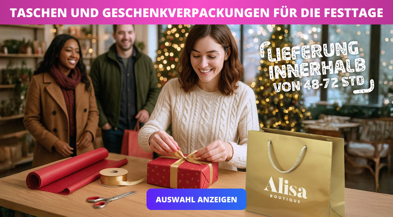 TASCHEN UND GESCHENKVERPACKUNGEN FÜR DIE FESTTAGE