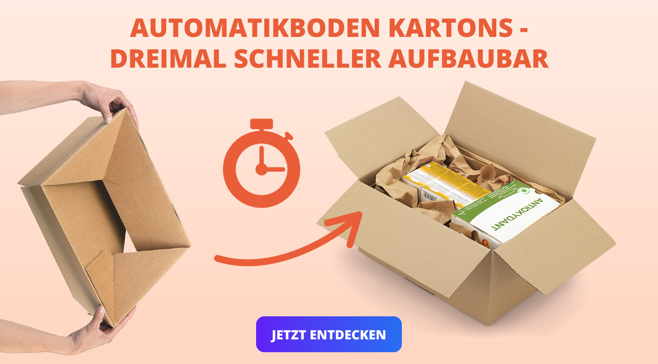 AUTOMATIKBODEN KARTONS - DREIMAL SCHNELLER AUFBAUBAR