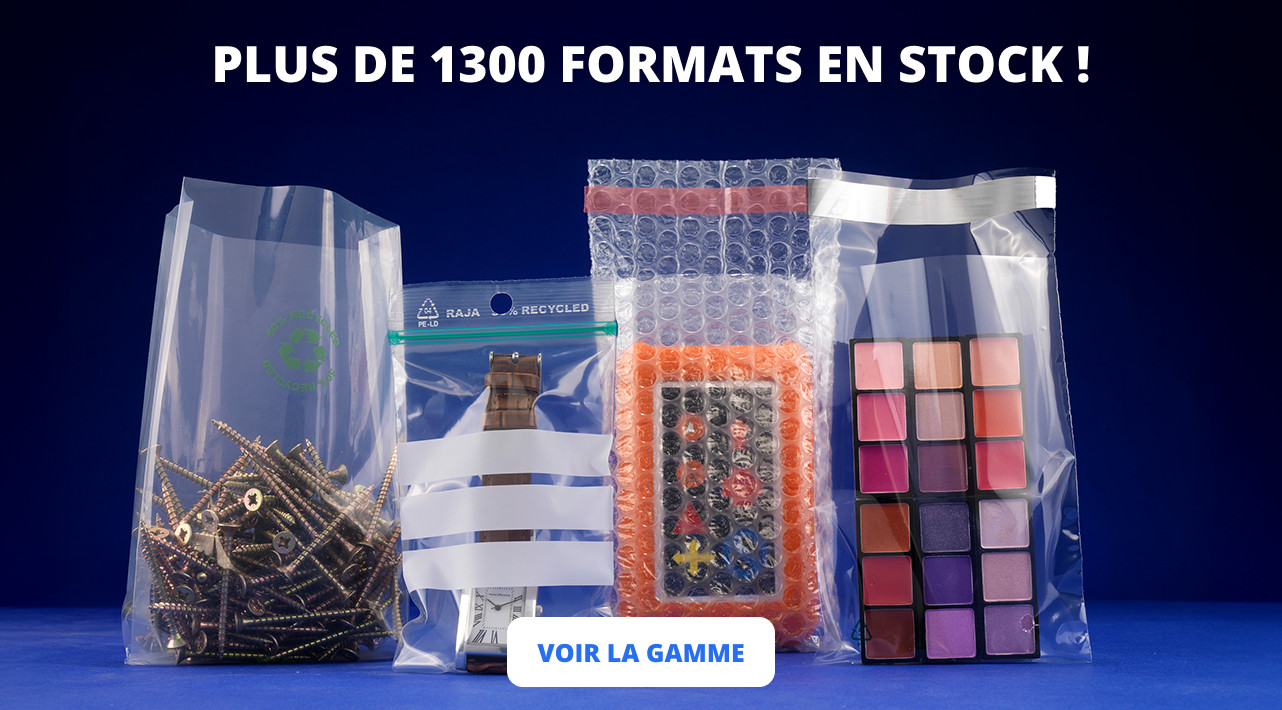 PLUS DU 1300 FORMATS DE SACHETS EN STOCK !