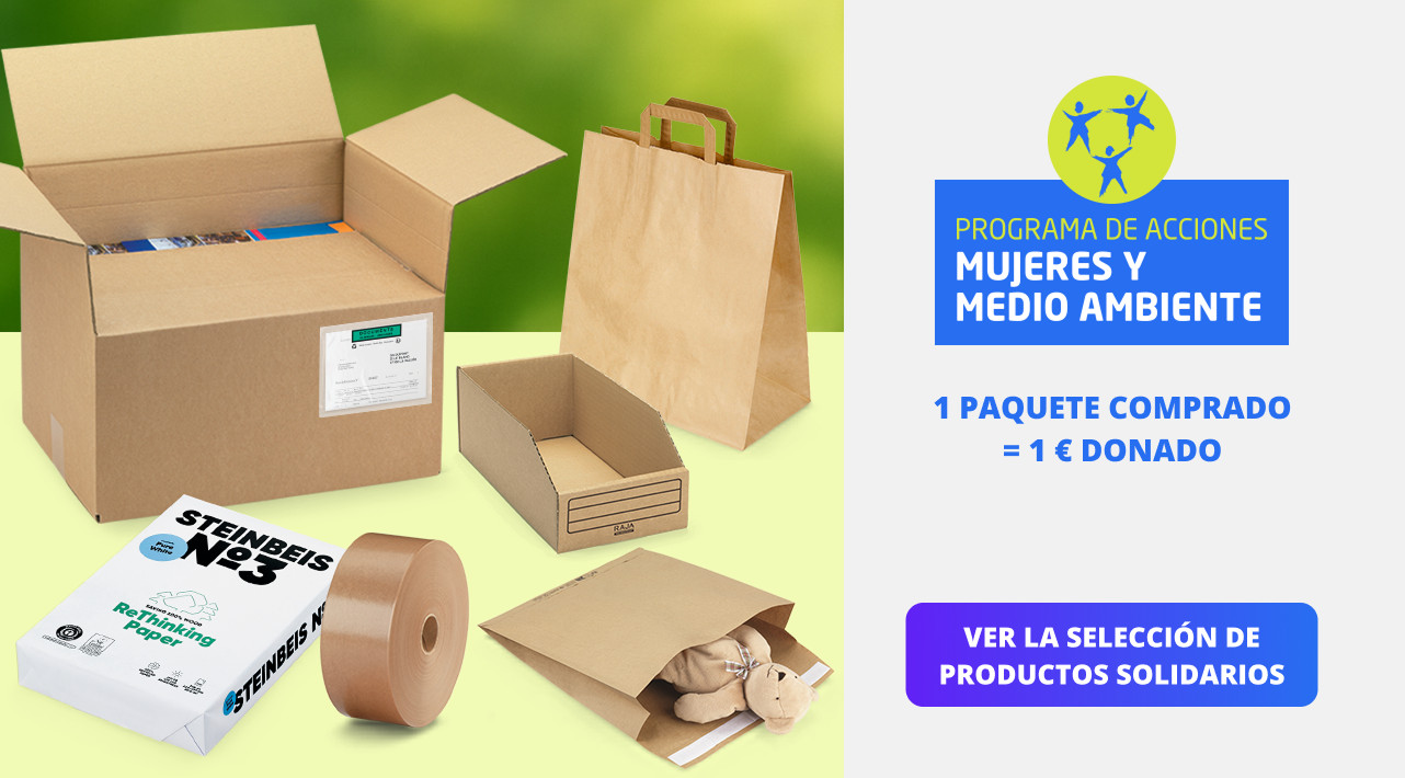 Programa de acciones Mujeres y Medio Ambiente: 1 paquete comprado = 1€ donado