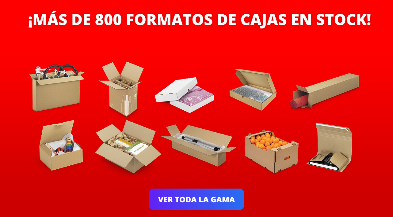 ¡MÁS DE 800 FORMATOS DE CAJAS EN STOCK!