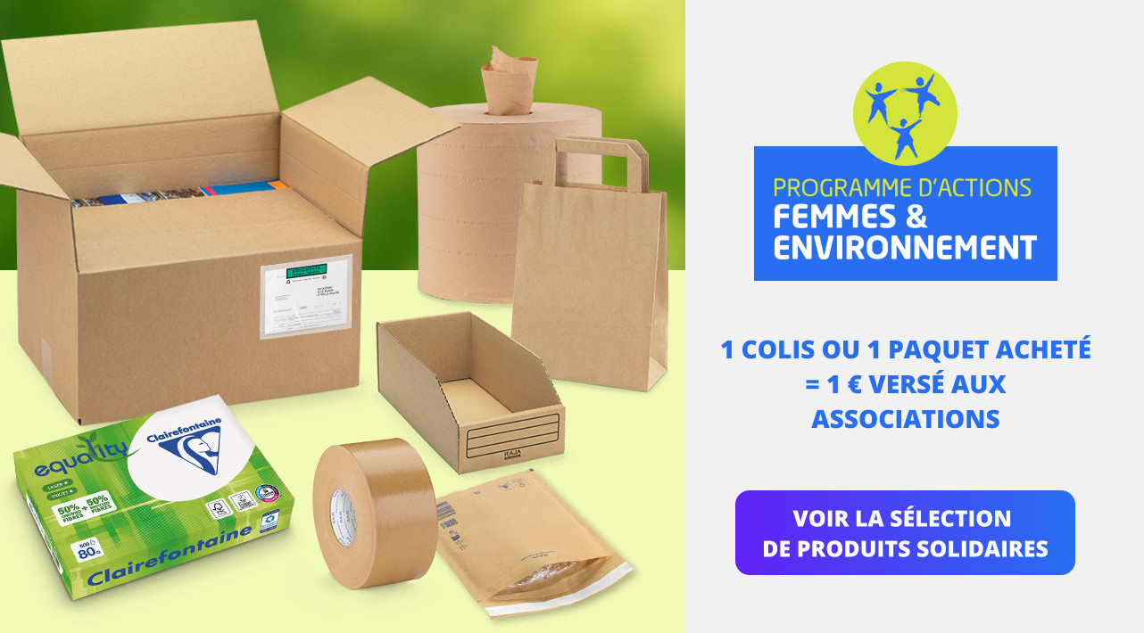 1 colis ou 1 paquet acheté = 1 € versé aux associations