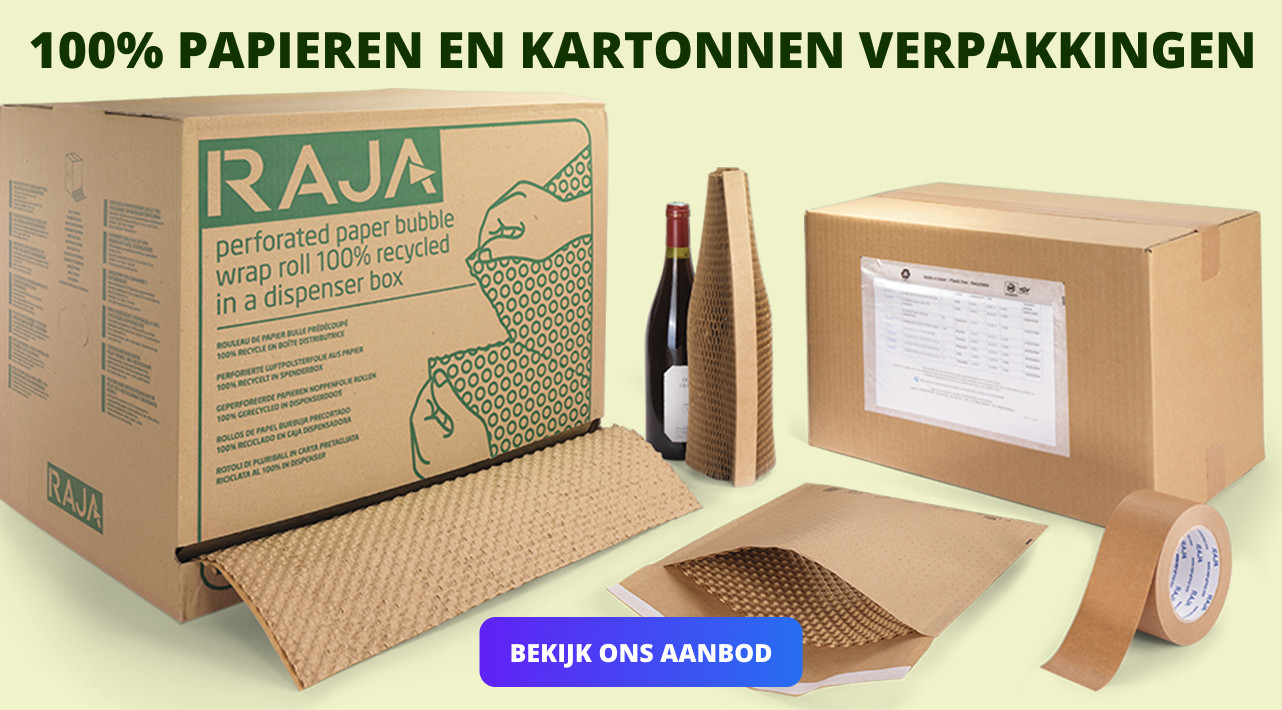 100% papieren en kartonnen verpakkingen
