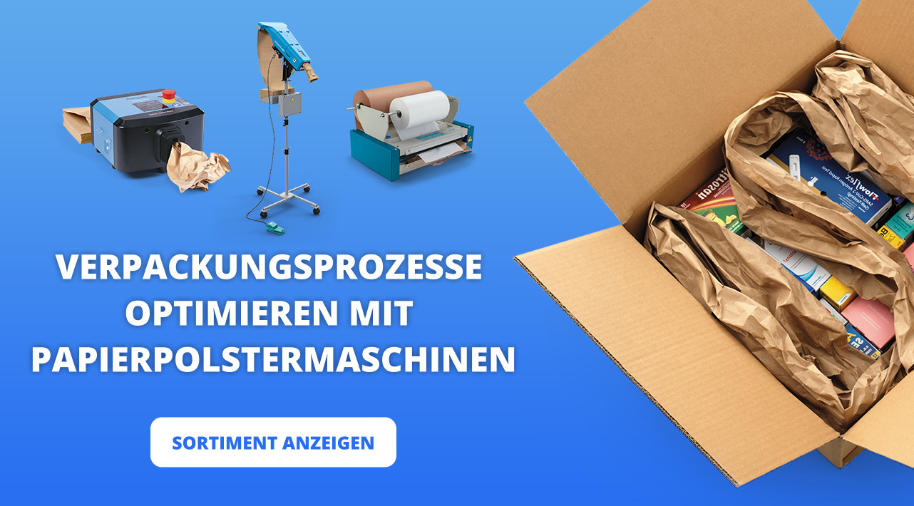 Verpackungsprozesse  optimieren mit  Papierpolstermaschinen 