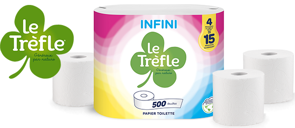 Papier toilette triple épaisseur LE TRÈFLE