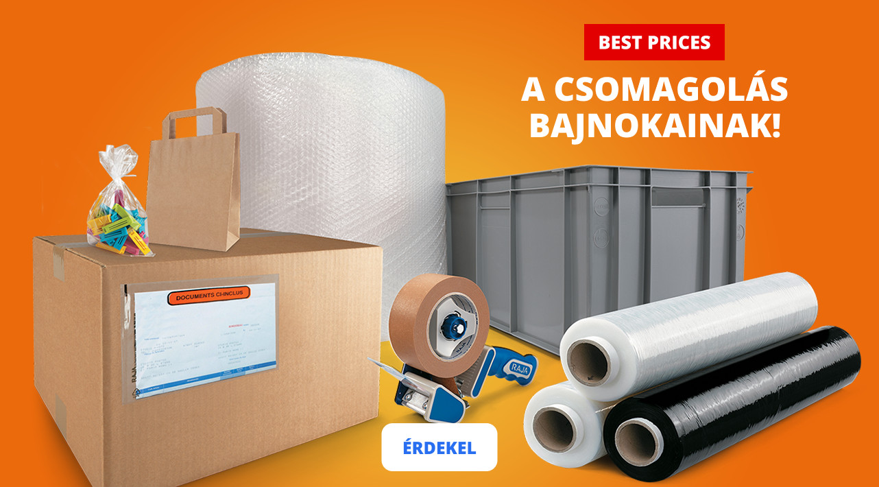 Legjobb árak, a csomagolás bajnokainak!