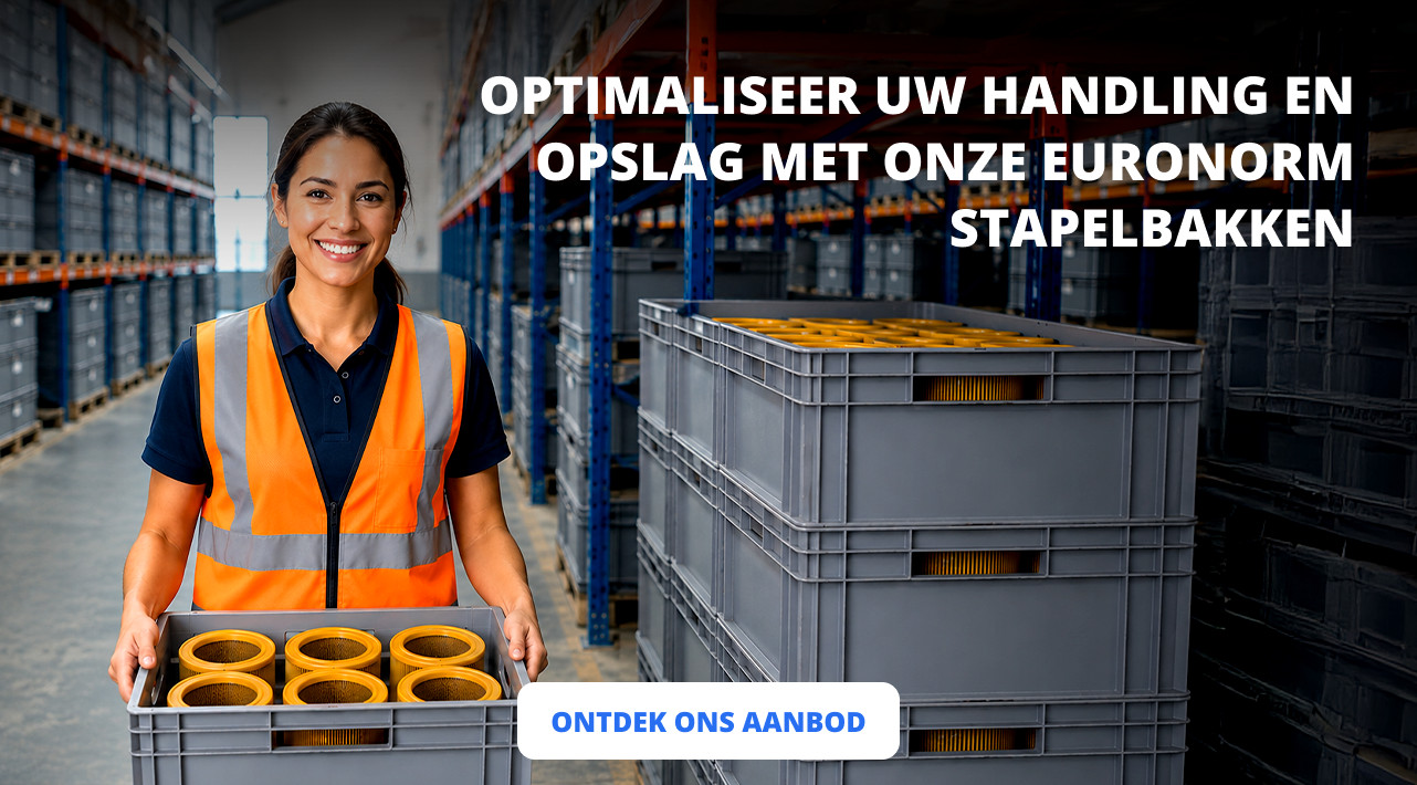 Optimaliseer uw handling en opslag met onze euronorm stapelbakken