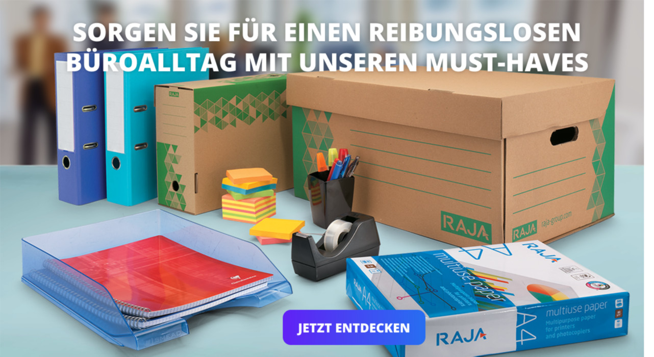 SORGEN SIE FÜR EINEN REIBUNGSLOSEN BÜROALLTAG MIT UNSEREN MUST-HAVES