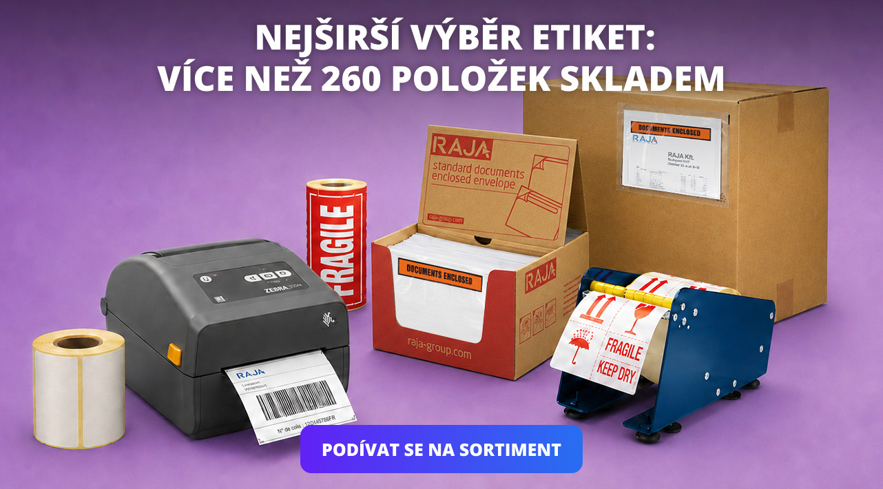 NEJŠIRŠÍ VÝBĚR ETIKET: VÍCE NEŽ 260 POLOŽEK SKLADEM
