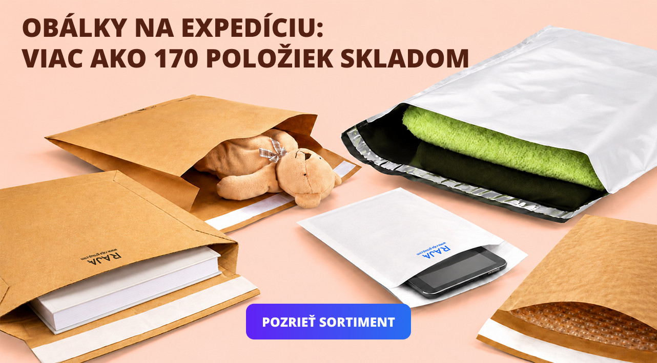 OBÁLKY NA EXPEDÍCIU: VIAC AKO 170 POLOŽIEK SKLADOM 