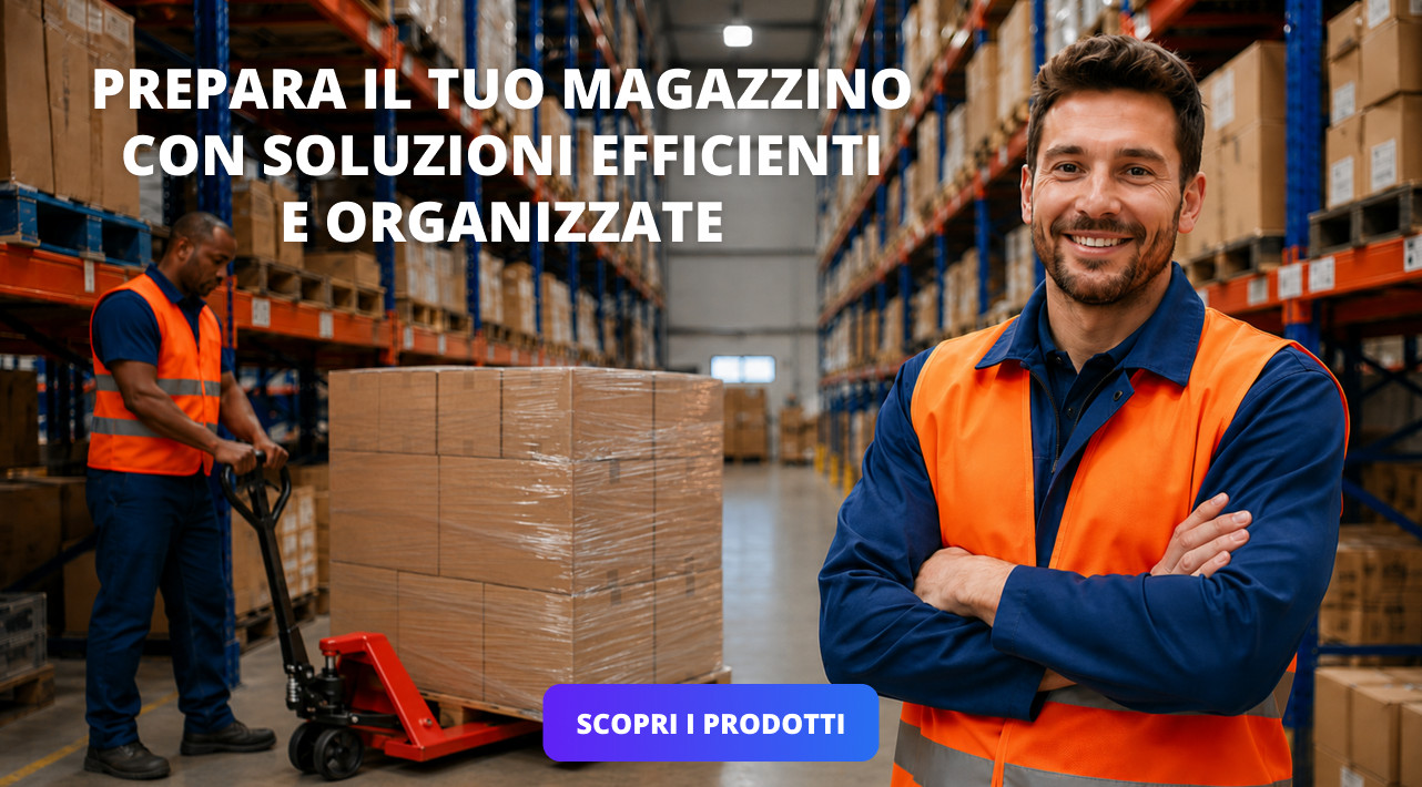 PREPARA IL TUO MAGAZZINO CON SOLUZIONI EFFICIENTI E ORGANIZZATE