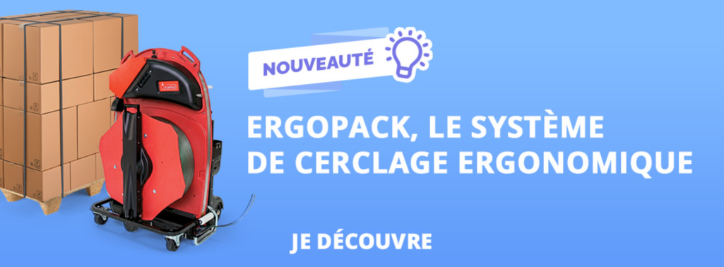 Nouveauté exclusive chez RAJA ErgoPack, l'appareil pour vos opérations de cerclage
