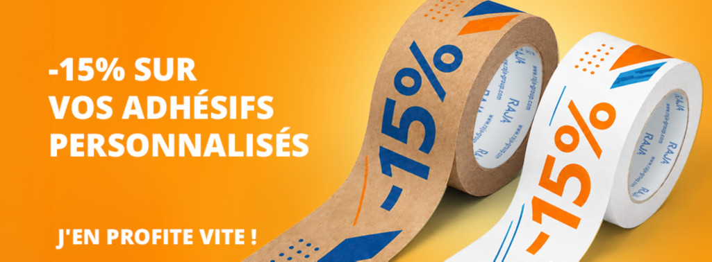 Vos adhésifs personnalisés à -15%