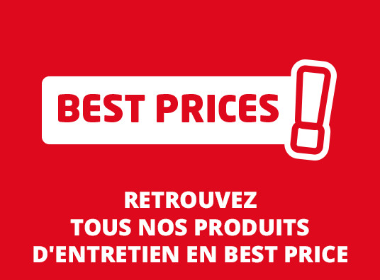Retrouvez tous nos produits d'entretien en BEST PRICE