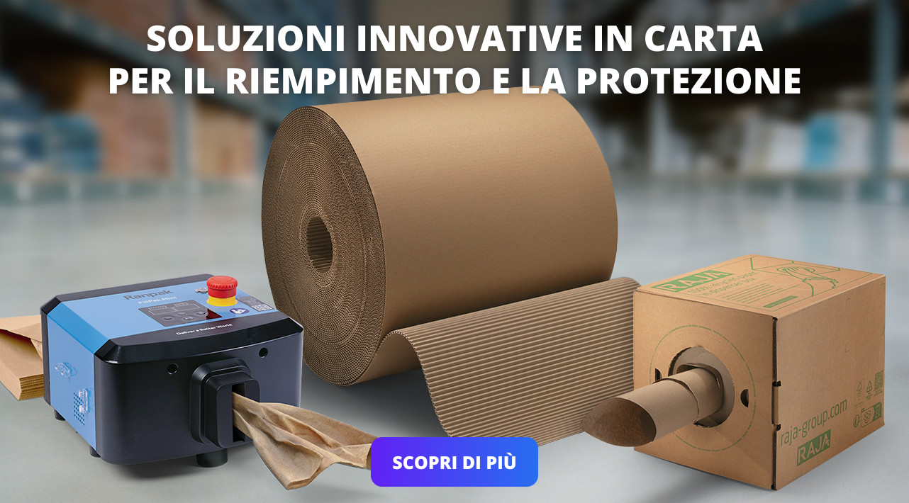 SOLUZIONI INNOVATIVE IN CARTA PER IL RIEMPIMENTO E LA PROTEZIONE