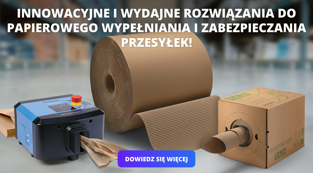 Innowacyjne i wydajne rozwiązania do papierowego wypełniania i zabezpieczania przesyłek!
