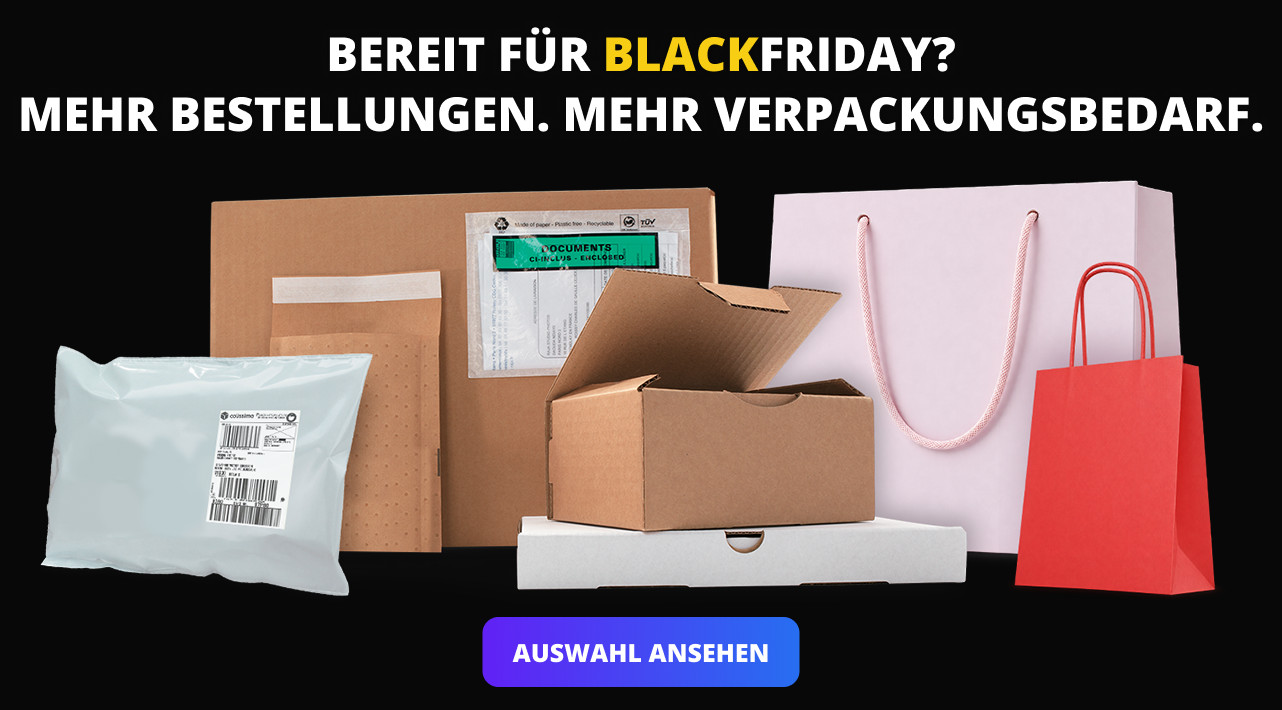 Verpackungen für den Black Friday