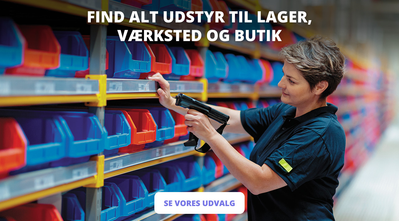 FIND ALT UDSTYR TIL LAGER, VÆRKSTED OG BUTIK