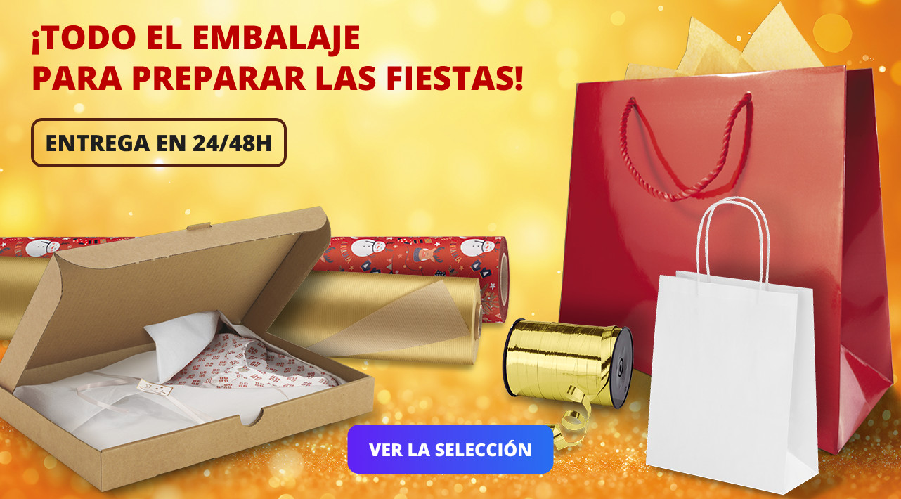 Todo el embalaje para preparar las fiestas ¡entrega en 24/48h!