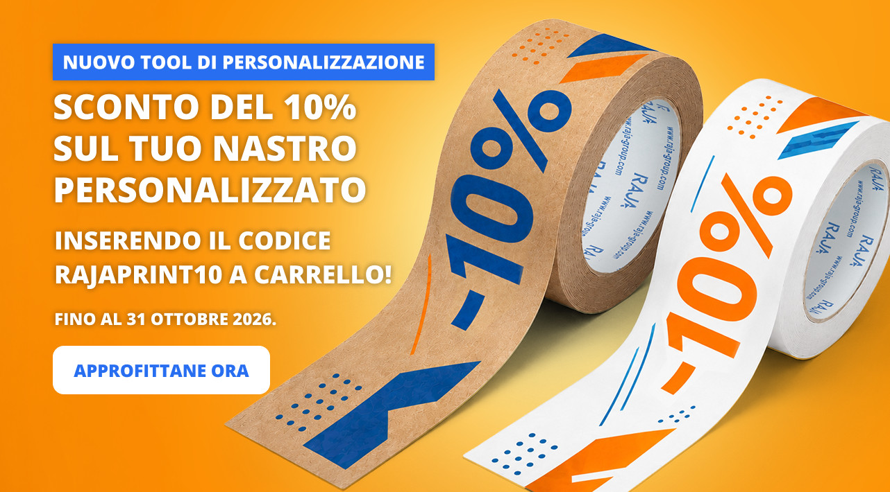 Sconto del 10% sul tuo nastro personalizzato