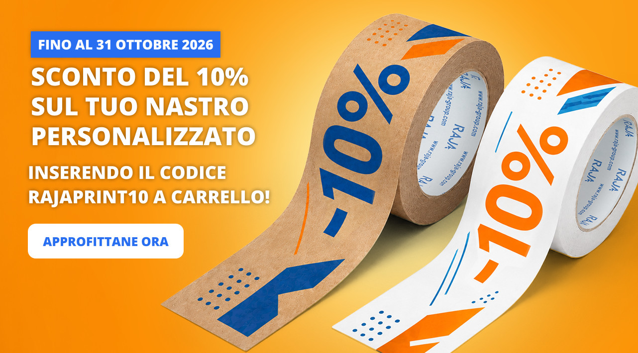 Sconto del 10% sul tuo nastro personalizzato
