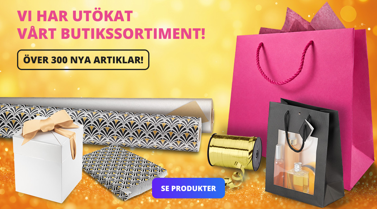 VI HAR UTÖKAT VÅRT BUTIKSSORTIMENT!