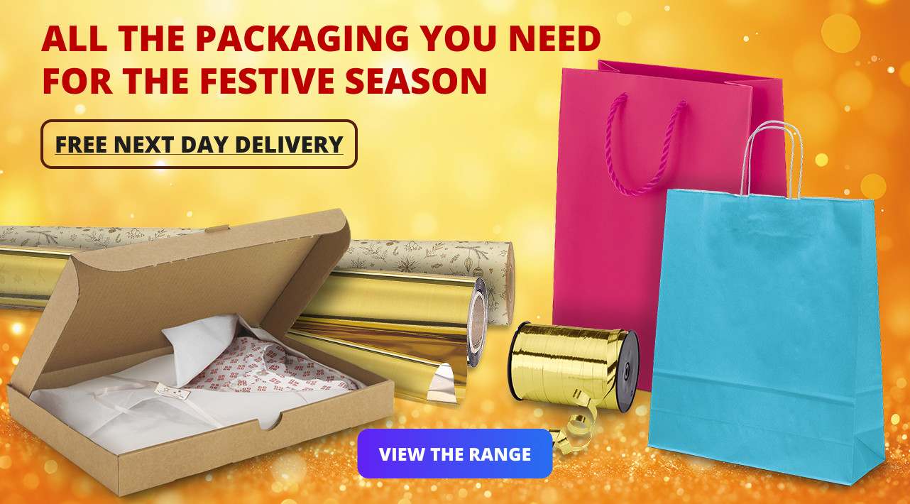 A selection of colourful gift bags, boxes and wrapping