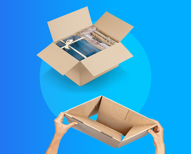 Doos met automatische bodem