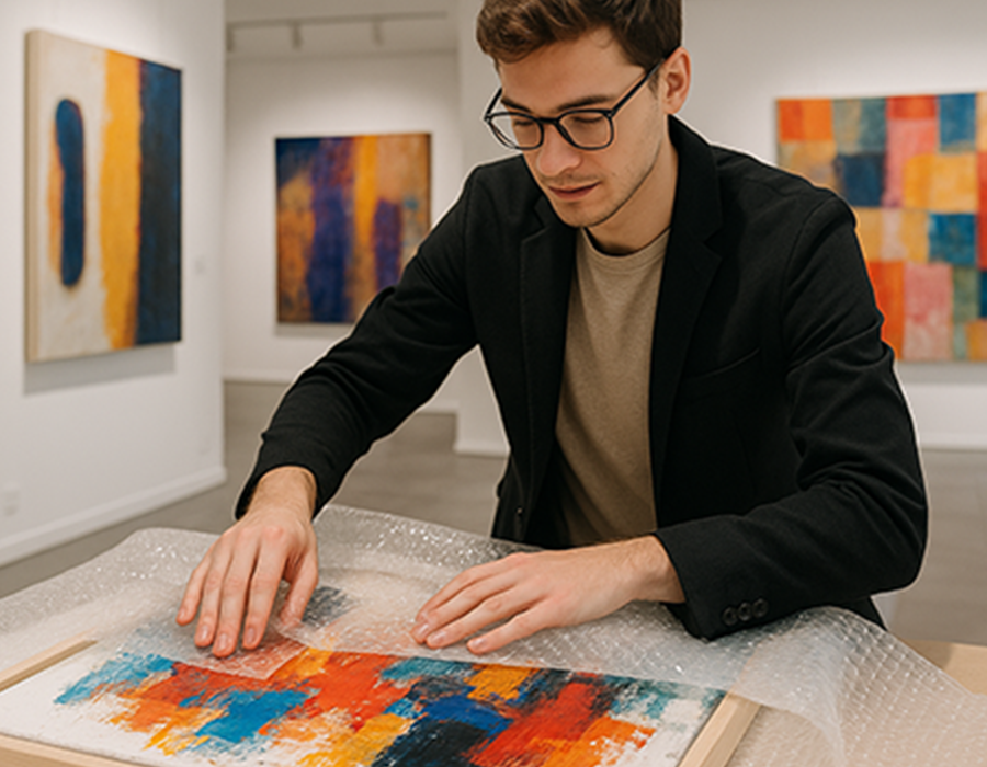 Choisir des emballages pour protéger et expédier des œuvres d'art