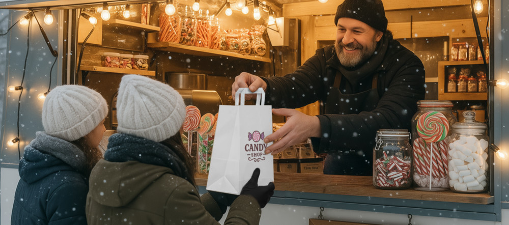 Las Fiestas de empresa con vasos de papel, bandejas, cajas pasteleria