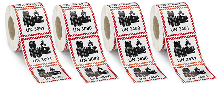 Lithium gevarenetiketten