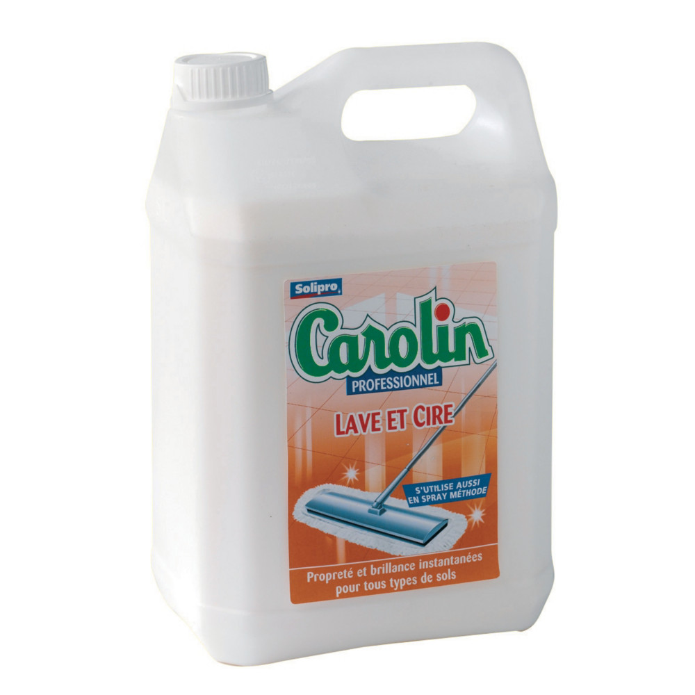 CAROLIN Nettoyant sols Carolin Professionnel lave et cire 5 L