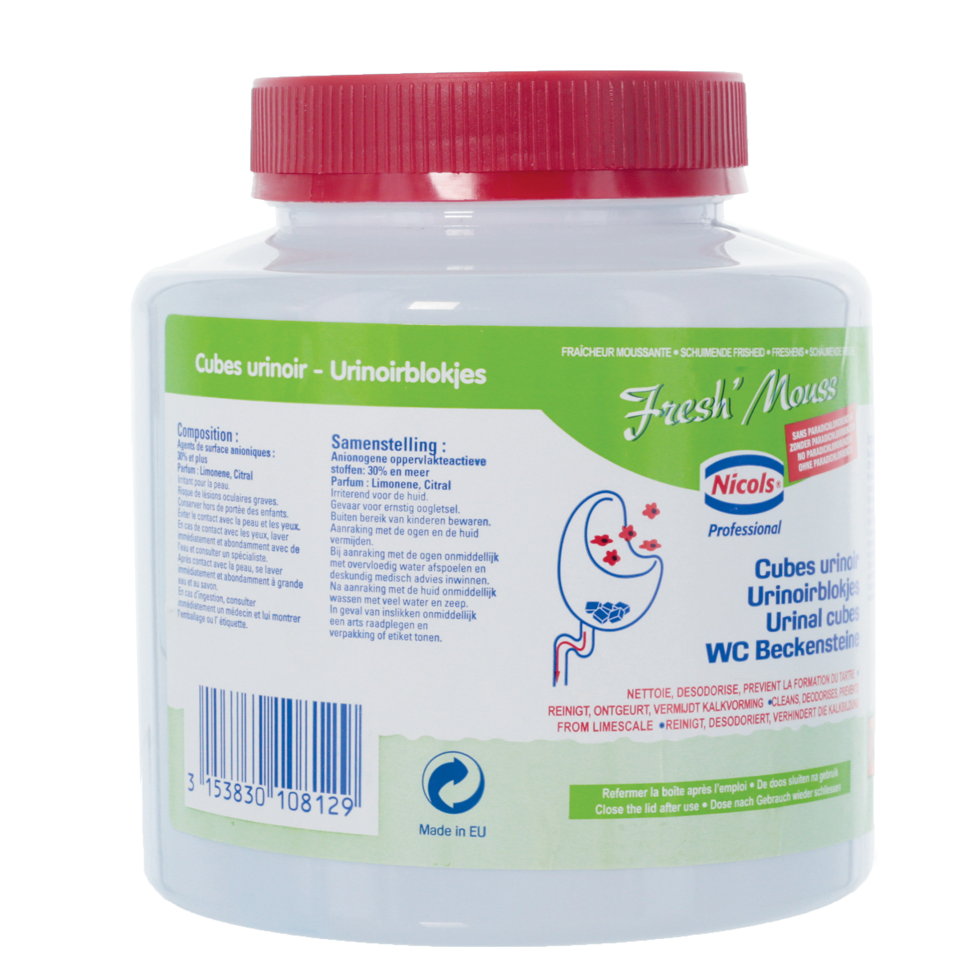 Cubes urinoir freshmouss boîte 40 pastilles = 1kg - vue 2