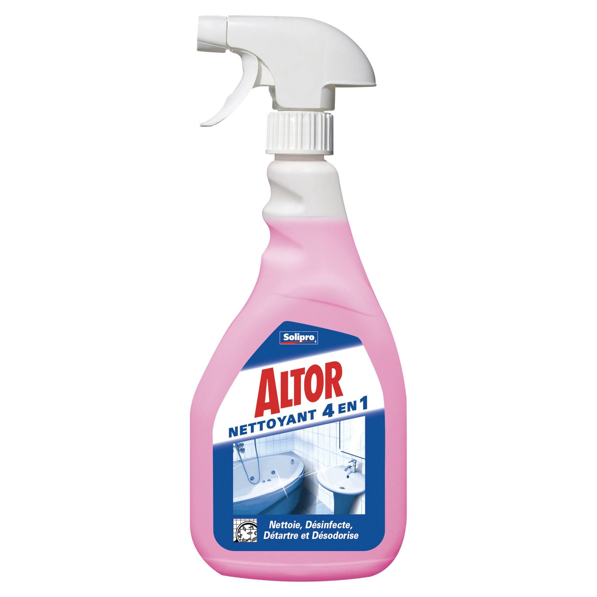ALTOR Nettoyant désinfectant sanitaires détartrant Altor 4 en 1 750 ml